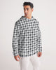 plaid black gray Men's Hoodie