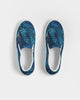 Floliage blue dream Men's Slip-On Canvas Shoe