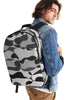 Camouflage black white Large Backpack