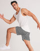 Checkerboard Men's Jogger Shorts