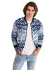 Tie Dye  blue dots Men's Bomber Jacket