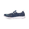 flower pattern BLUE Lace Up Flyknit Shoe