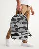 Camouflage black white Large Backpack