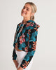 Tropical_1 Women's Cropped Hoodie