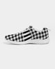 Plaid Black and White Women's Sneakers