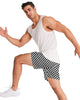 Checkerboard Men's Jogger Shorts