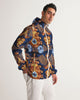 Gold garden ikat Men's Windbreaker