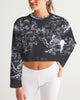 stars map black Women's Cropped Sweatshirt