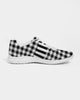 Plaid Black and White Women's Sneakers