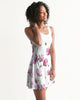 Watercolor Flower purple Women's Racerback Dress