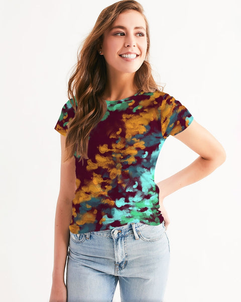 Brown Tie dye Women's Tee