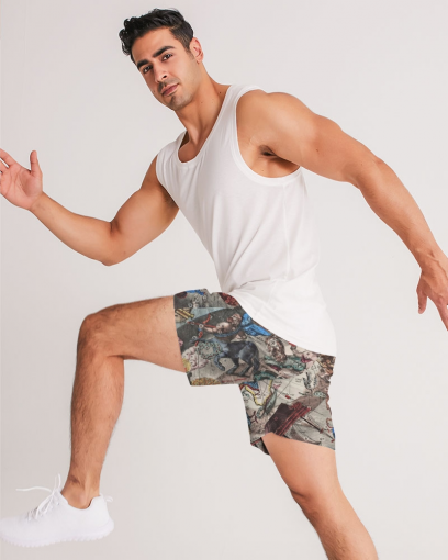 stars map dark Men's Jogger Shorts