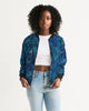 Floliage blue dream Women's Bomber Jacket