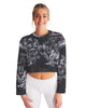 stars map black Women's Cropped Sweatshirt