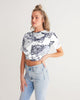 spotless Women's Twist-Front Cropped Tee